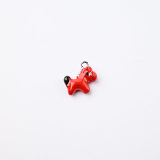 Ciondolo Petite in Ottone Cavallino Rosso 15x12mm