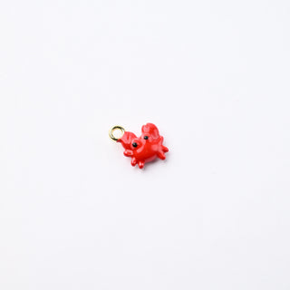 Ciondolo Petite in Ottone Granchio Rosso 10mm