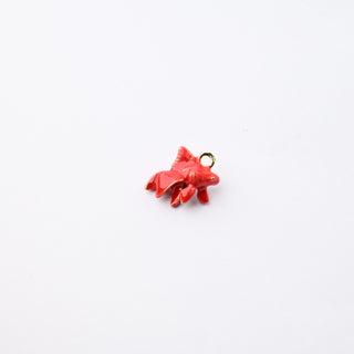 Ciondolo Petite in Ottone Pesciolino Rosso Salmone 17x13mm