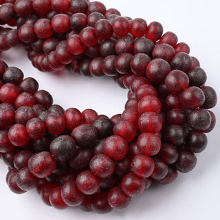 Perle in Corno Naturale Tondo Rosso 10mm