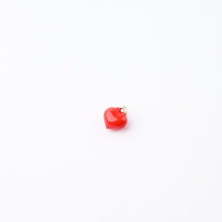 Ciondolo Petite in Ottone Cuore Rosso 9mm