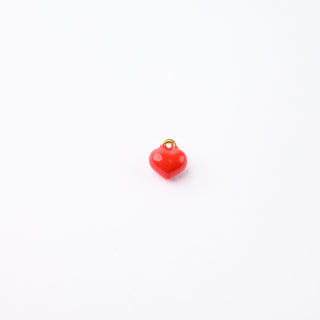 Ciondolo Petite in Ottone Cuore Rosso 9mm