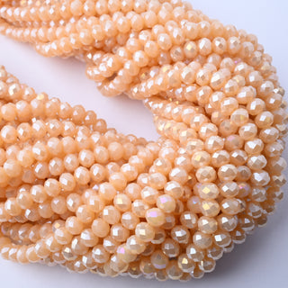 Cristalli Rondella Pesca Aurora Boreale 6mm - Filo da 40 cm | Sarobidy