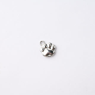 Ciondolo Petite in Ottone Impronta Zampetta Cane Argento 12mm