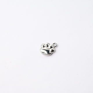 Ciondolo Petite in Ottone Impronta Zampetta Cane Argento 12mm