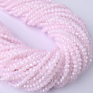 Cristalli Rondella Rosa Baby Opal Aurora Boreale 4mm - Filo da 40 cm | Sarobidy