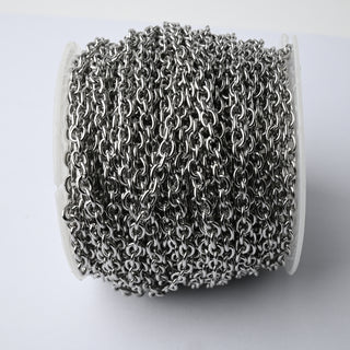 Catena in Acciaio Forzatina Ovale 4x3 mm - Vendita a Bobina