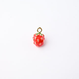 Ciondolo Petite in Ottone Fragola Rossa 7mm