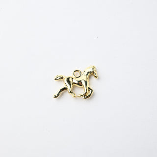 Ciondolo Petite in Ottone Cavallino Oro 20x15mm