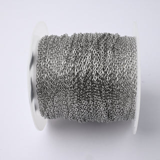 Catena in Acciaio Forzatina Ovale 2x1mm - Vendita a Bobina