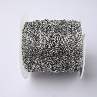 Catena in Acciaio Forzatina Ovale 2x1,5mm - Vendita a Bobina