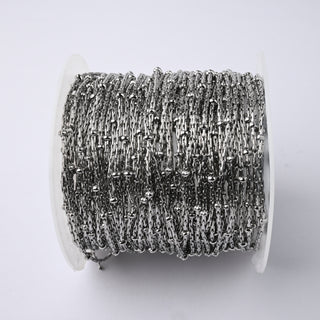 Catena in Acciaio Cobra 1mm con Palline da 1,5mm - Vendita a Bobina