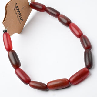 Perle in Corno Naturale Barilotti Rosso 20x10mm