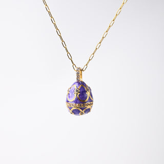 Pendente Ovetto del Tesoro Viola 12x14mm