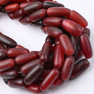 Perle in Corno Naturale Barilotti Rosso 20x8mm