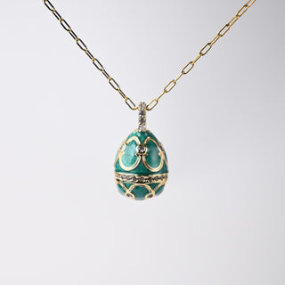 Pendente Ovetto del Tesoro Verde 12x14mm