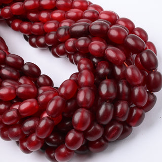 Perle in Corno Naturale Barilotti Rosso 10x8mm