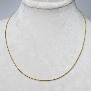 Collana con Estensione in Acciaio Oro Maglia Coda di Topo 40 cm - Sarobidy