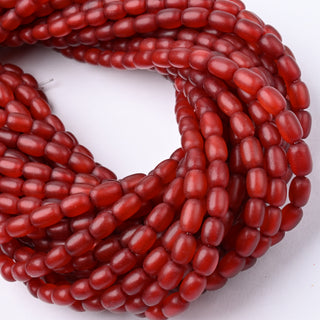 Perle in Corno Naturale Barilotti Rosso 7x4mm