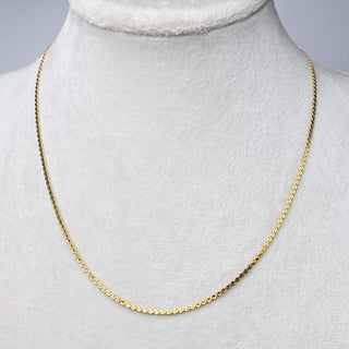 Collana con Estensione in Acciaio Oro Maglia Serpentina 45 cm - Sarobidy