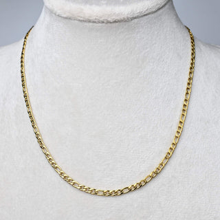 Collana con Estensione in Acciaio Oro Maglia Figaro 40 cm - Sarobidy