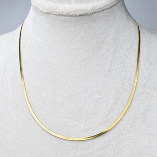 Collana con Estensione in Acciaio Oro Maglia Snake 44,5 cm - Sarobidy