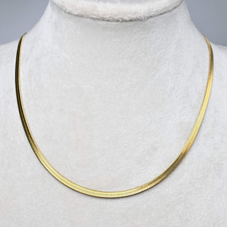 Collana con Estensione in Acciaio Oro Maglia Snake 40 cm - Sarobidy