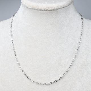 Collana con Estensione in Acciaio Ovale Zigrinata 46 cm - Sarobidy