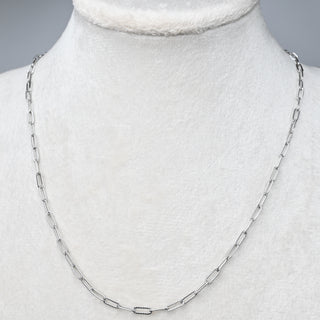 Collana con Estensione in Acciaio Ovale Zigrinata 46 cm - Sarobidy