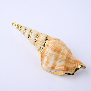 Pendente Conchiglia con Placcatura Dorata 75x25mm