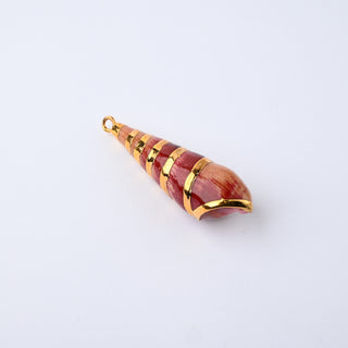 Pendente Conchiglia con Placcatura Dorata 50x14mm