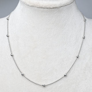 Collana con Estensione in Acciaio a Palline Miste 41 cm - Sarobidy