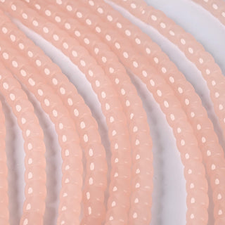 Perle in Pasta di Vetro Cilindro Rosa Opal 8x6mm