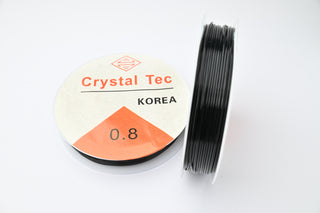 Filo Silicone Elastico Nero 1 mm - Bobina da 100 mt