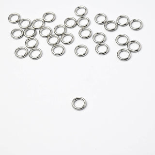Anellini Chiusi in Acciaio 6x1mm - 30 Pezzi