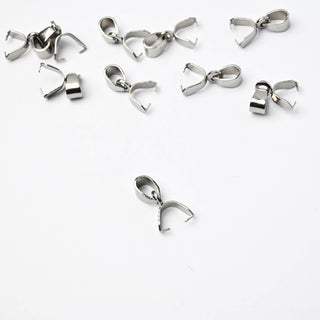 Gancio per Pendente in Acciaio 6x6mm - 10 Pezzi
