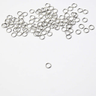 Anellini Aperti in Acciaio 4x0,8mm - 100 Pezzi
