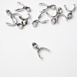 Gancio per Pendente in Acciaio 8x6mm - 10 Pezzi