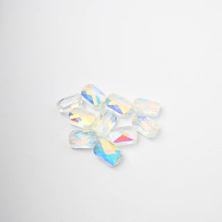 Cristalli Rettangolari Crystal Iridescente 9x6mm - 10 Pezzzi | Sarobidy