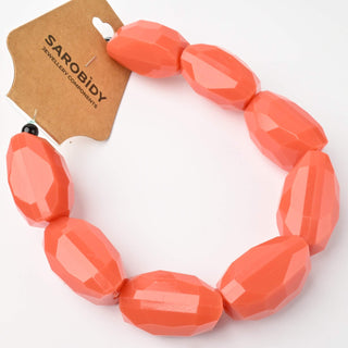 Perle in Resina Irregolari Salmone 30x20mm