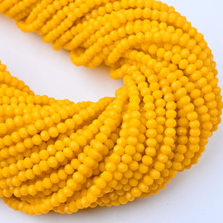 Cristalli Rondella Giallo 3mm - Filo da 40 cm | Sarobidy