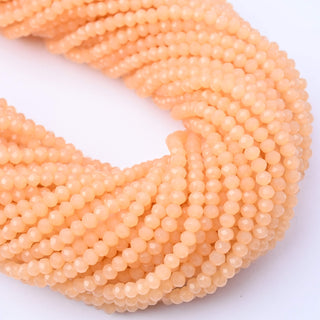 Cristalli Rondella Pesca Opal 3mm - Filo da 40 cm | Sarobidy