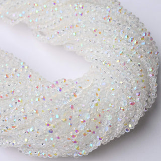 Cristalli Rondella Crystal Opal Aurora Boreale Doppia 3mm - Filo da 40 cm | Sarobidy