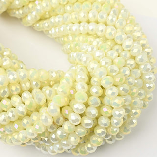 Cristalli Rondella Avorio Aurora Boreale 6mm - Filo da 40 cm | Sarobidy