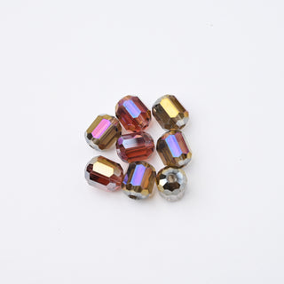 Cristalli Barilotto Fumè e Malva Iridescente 9x8mm - 8 pz | Sarobidy