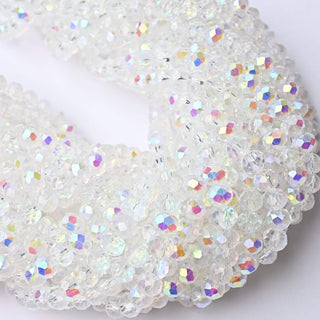 Cristalli Rondella Crystal Aurora Boreale Doppia 6mm - Filo da 40 cm | Sarobidy