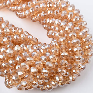 Cristalli Rondella Topazio Trasparente 8mm - Filo da 40 cm | Sarobidy