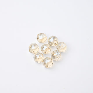 Cristalli Tondo Champagne Trasparente 8mm - 8 pz | Sarobidy
