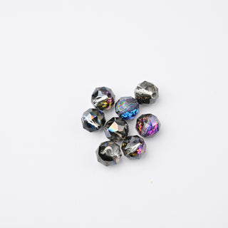 Cristalli Tondo Fumè e Nero 8mm - 8 pz | Sarobidy