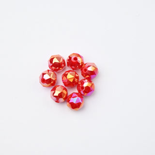 Cristalli Tondo Rosso Aurora Boreale 8mm - 8 pz | Sarobidy